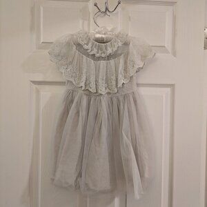 Trish Scully Giovanna Dress Gray Toddler Size 3 GUC